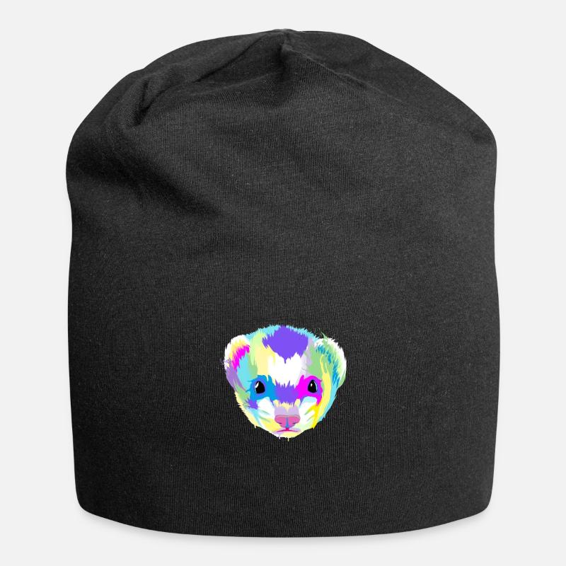 Splash Ferret - Jersey Beanie - black