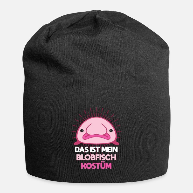 Das ist mein Blobfisch Kostüm - Jersey-Beanie - Schwarz