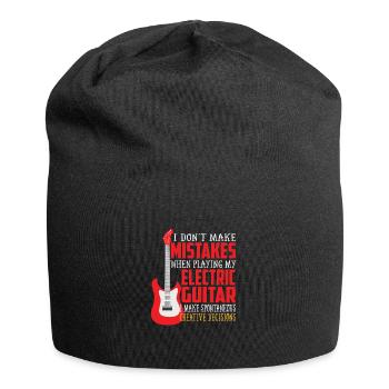 Elektrische Gitarre - Jersey-Beanie - Schwarz - Vorne