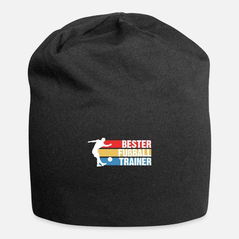 Bester Fußball Trainer - Jersey-Beanie - Schwarz