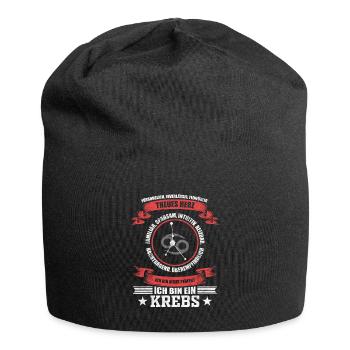 Lustiges Sternzeichen Krebs Sternbild Geschenk - Jersey-Beanie - Schwarz - Vorne