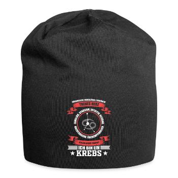 Lustiges Sternzeichen Krebs Geschenk - Jersey-Beanie - Schwarz - Vorne