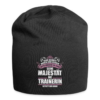 Trainerin Sprüche Geschenk - Jersey-Beanie - Schwarz - Vorne