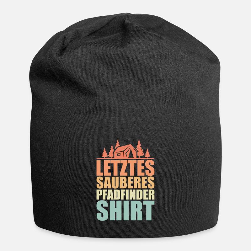 Pfadfinder Retro Geschenk - Jersey-Beanie - Schwarz