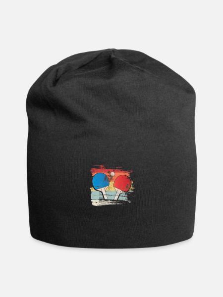 Cadeau de ping-pong pour joueur de ping-pong - Bonnet en jersey - noir