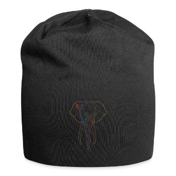 Éléphant - Bonnet en jersey - noir - Devant