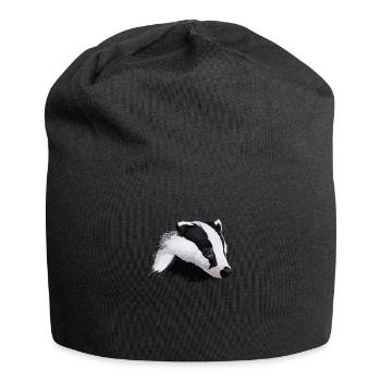 Dachs - Jersey-Beanie - Schwarz - Vorne
