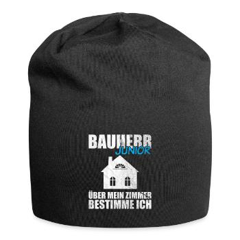 Lustiges Bauherr Junior Geschenk - Jersey-Beanie - Schwarz - Vorne