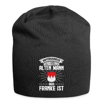Franken Mann Männer Geschenkidee - Jersey-Beanie - Schwarz - Vorne