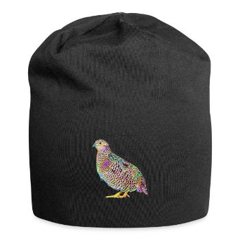 Splash Quails Bird - Jersey Beanie - black - Front