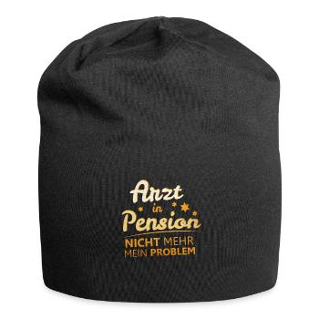 Arzt Ruhestand Rente - Jersey-Beanie - Schwarz - Vorne
