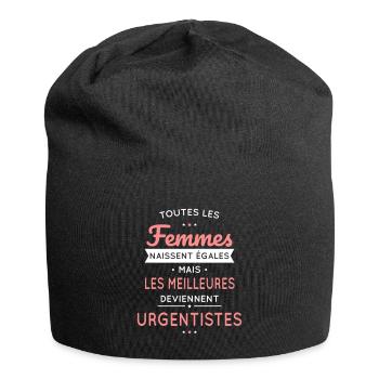 Femmes égales meilleures deviennent urgentistes - Bonnet en jersey - noir - Devant