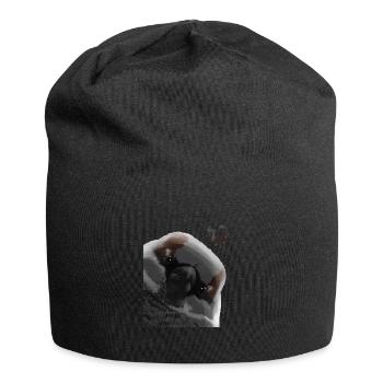Curieux Moineau Domestique Moineau Domestique Oiseau Moineau - Bonnet en jersey - noir - Devant