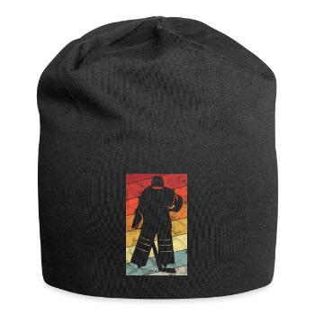 Hockey Ice Hockey Retro Skates Puck Ice - Jersey Beanie - black - Front