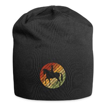 Dressur Dressurreiten Dressurreiter Reiten Pferd - Jersey-Beanie - Schwarz - Vorne
