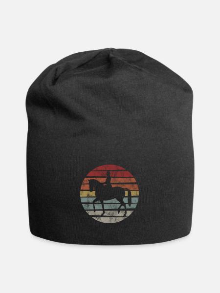 Dressur Dressurreiten Dressurreiter Reiten Pferd - Jersey-Beanie - Schwarz