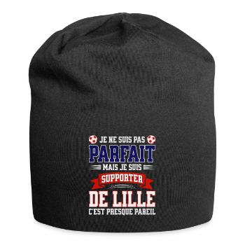 Supporter Football Lille Foot Fier Lillois - Bonnet en jersey - noir - Devant