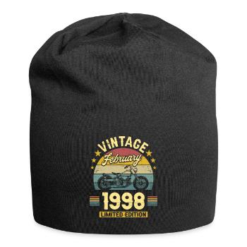 Vintage Février 1998 25 Ans Anniversaire - Bonnet en jersey - noir - Devant