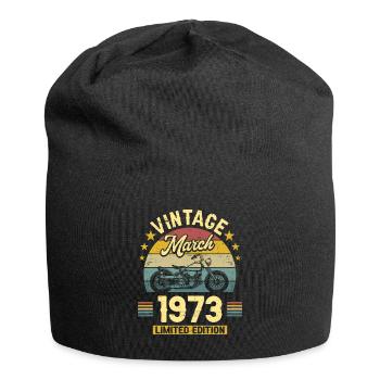 Vintage Motard Né En Mars 1973 50 Ans Anniversaire - Bonnet en jersey - noir - Devant