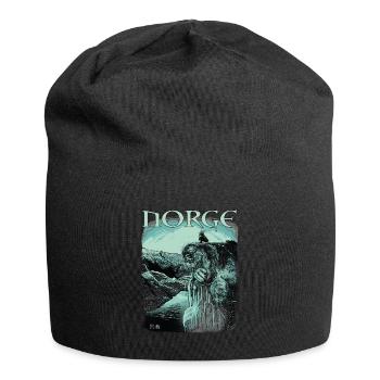 Preikestolen # Troll # Norvège - Bonnet en jersey - noir - Devant
