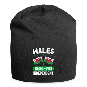 Wales - Jersey-Beanie - Schwarz - Vorne