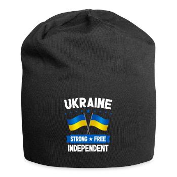 Ukraine - Jersey-Beanie - Schwarz - Vorne