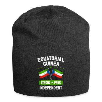 Guinée équatoriale - Bonnet en jersey - charbon - Devant