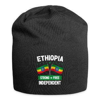 Ethiopia - Jersey Beanie - black - Front