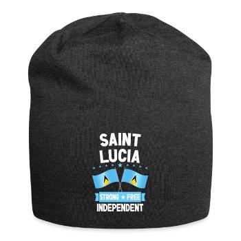 Saint Lucia - Jersey Beanie - charcoal grey - Front