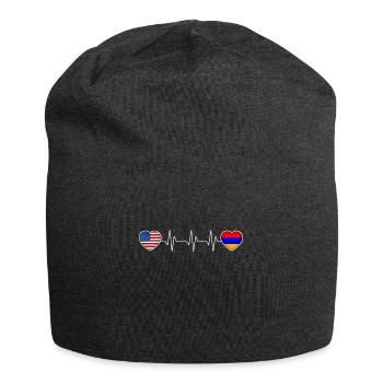 Armenien - Jersey-Beanie - Anthrazit - Vorne