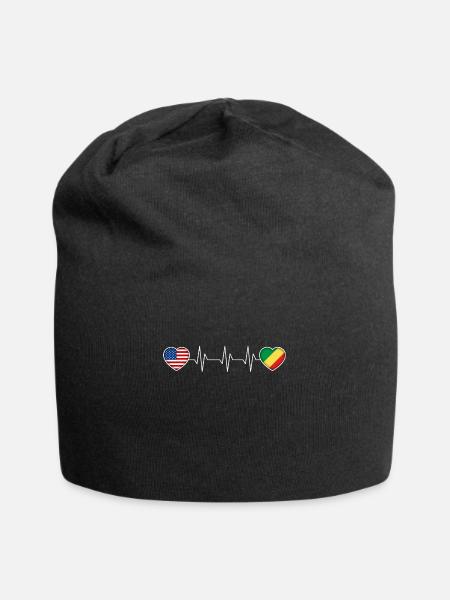 République du Congo - Bonnet en jersey - noir