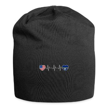 Nauru - Jersey-Beanie - Schwarz - Vorne