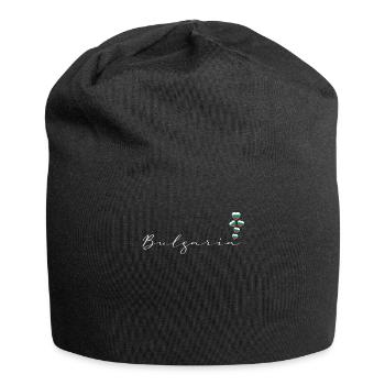 Bulgarien - Jersey-Beanie - Schwarz - Vorne