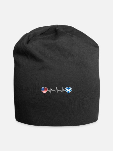 Schottland - Jersey-Beanie - Schwarz