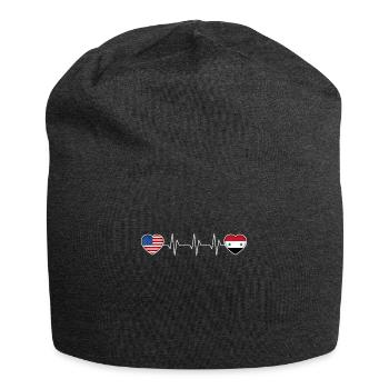 Syrien - Jersey-Beanie - Anthrazit - Vorne