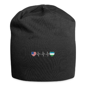 Ouzbékistan - Bonnet en jersey - noir - Devant