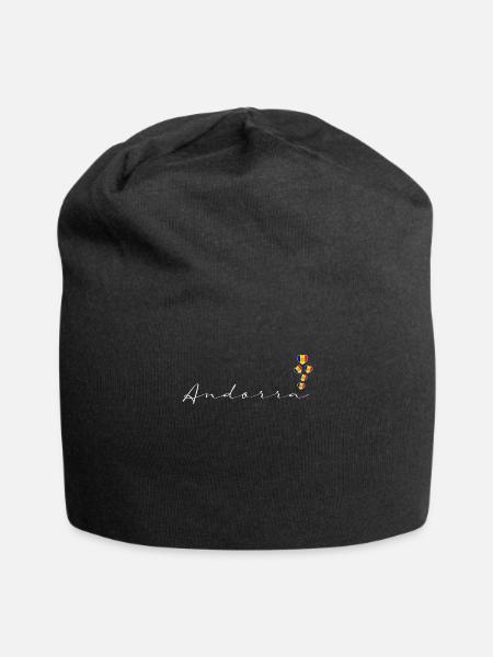 Andorre - Bonnet en jersey - noir