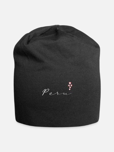 Peru - Jersey-Beanie - Schwarz