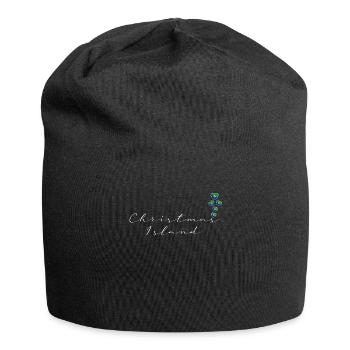 Weihnachtsinsel - Jersey-Beanie - Schwarz - Vorne