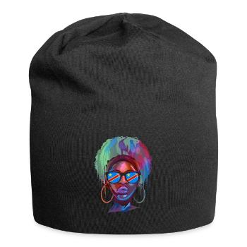 Demokratische Republik Kongo - Jersey-Beanie - Schwarz - Vorne