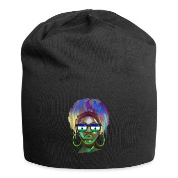 Lesotho - Jersey-Beanie - Schwarz - Vorne