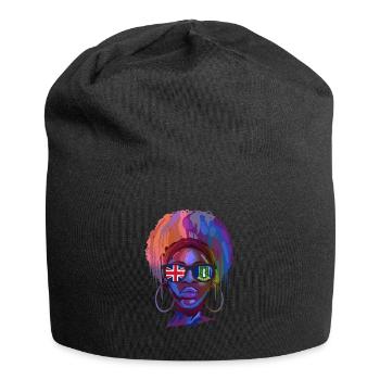 Britische Jungferninseln - Jersey-Beanie - Schwarz - Vorne