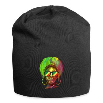 Kongo Republik - Jersey-Beanie - Schwarz - Vorne