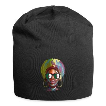 Algerien - Jersey-Beanie - Schwarz - Vorne