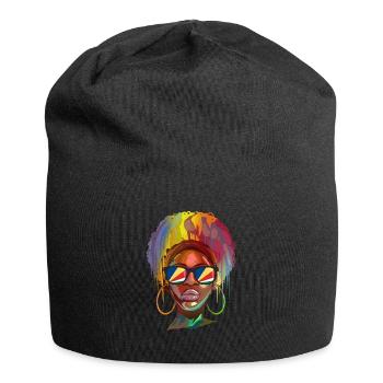 Seychellen - Jersey-Beanie - Schwarz - Vorne