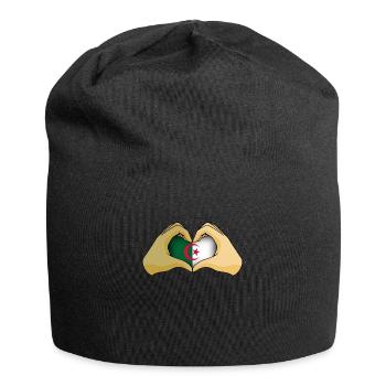 Algerien - Jersey-Beanie - Schwarz - Vorne