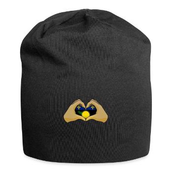 Guadeloupe - Jersey-Beanie - Schwarz - Vorne