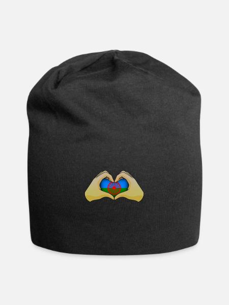Roma - Jersey-Beanie - Schwarz