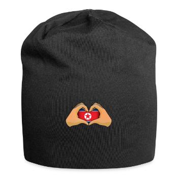 North Korea - Jersey Beanie - black - Front