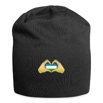 Ouzbékistan - Bonnet en jersey - noir - Devant